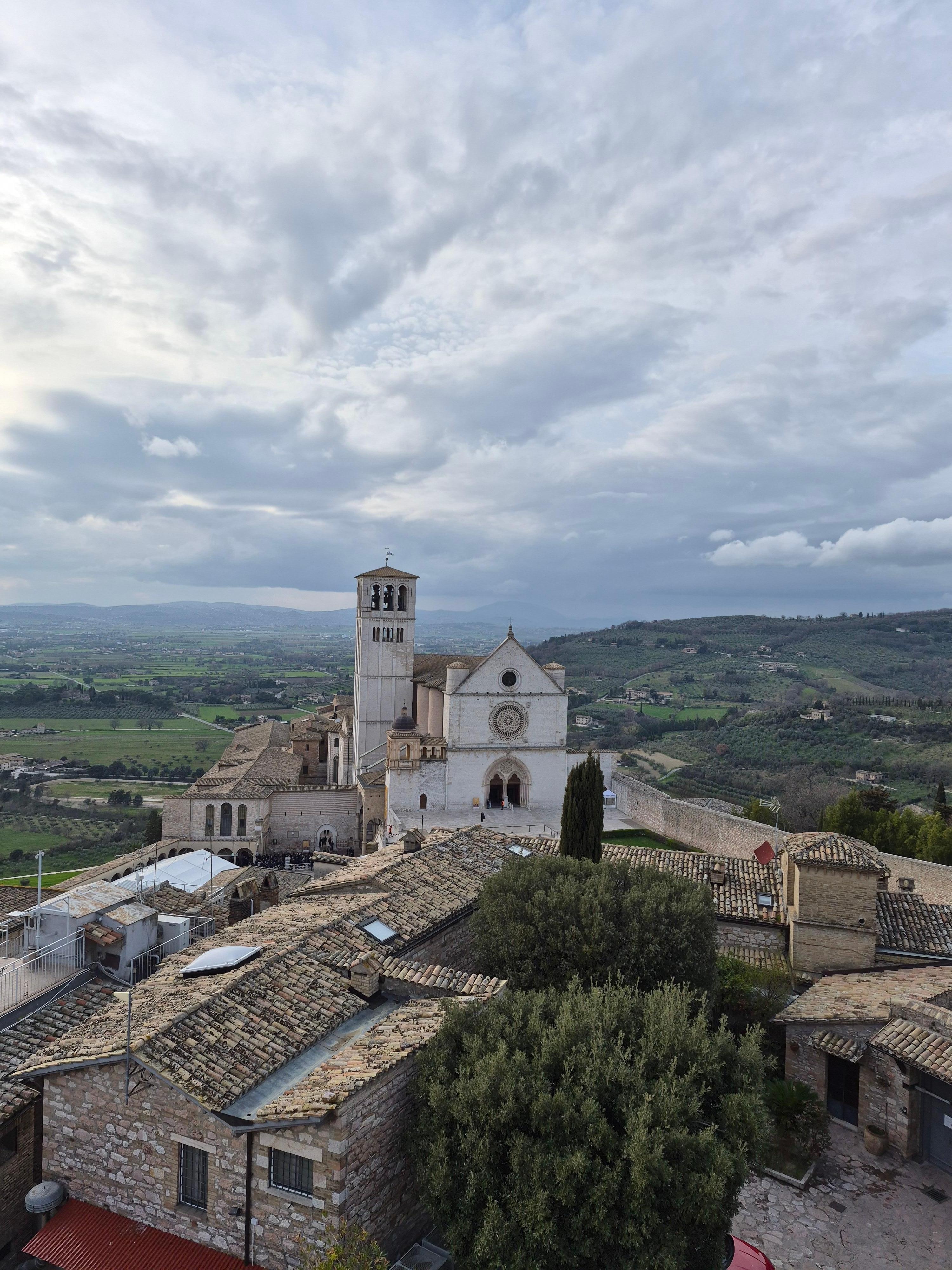View of Basilica San Francesco from the terrace on the 5th floor.