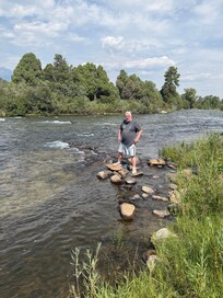 River behind house