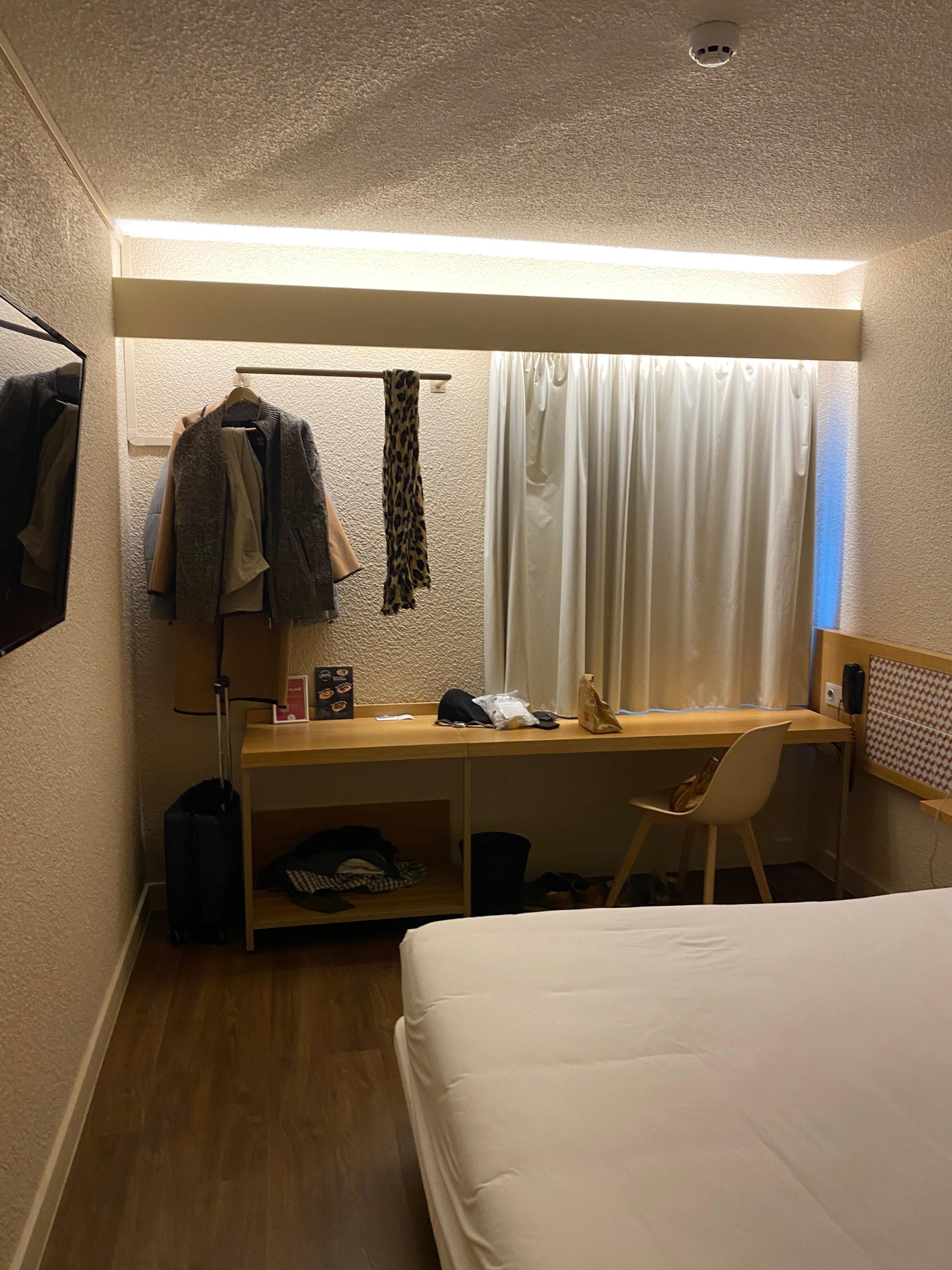 Nice area for hanging jackets