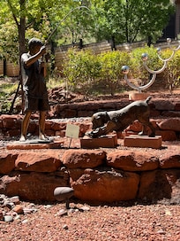 Statues on the property