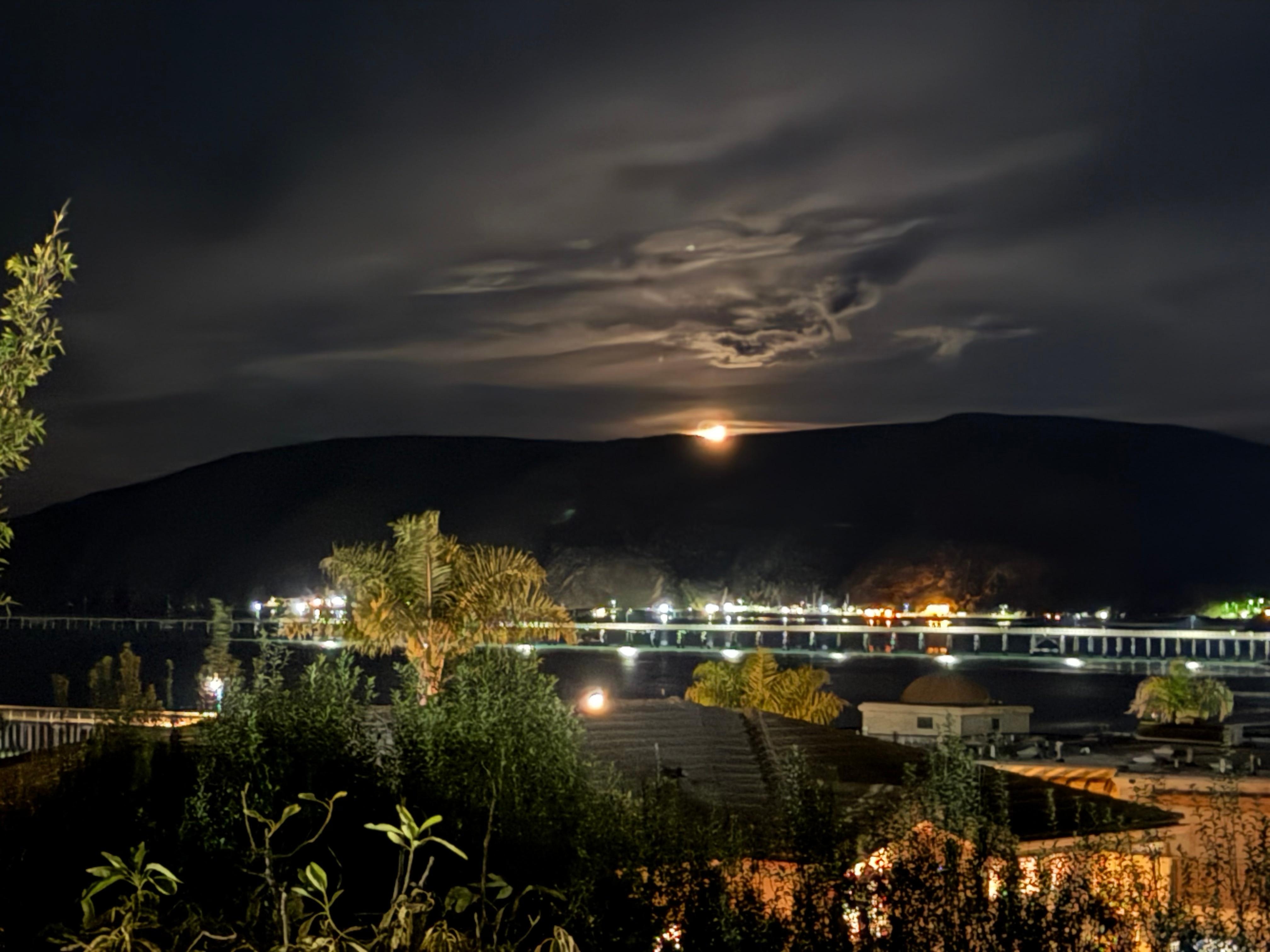 Sunset view from the deck