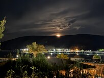 Sunset view from the deck