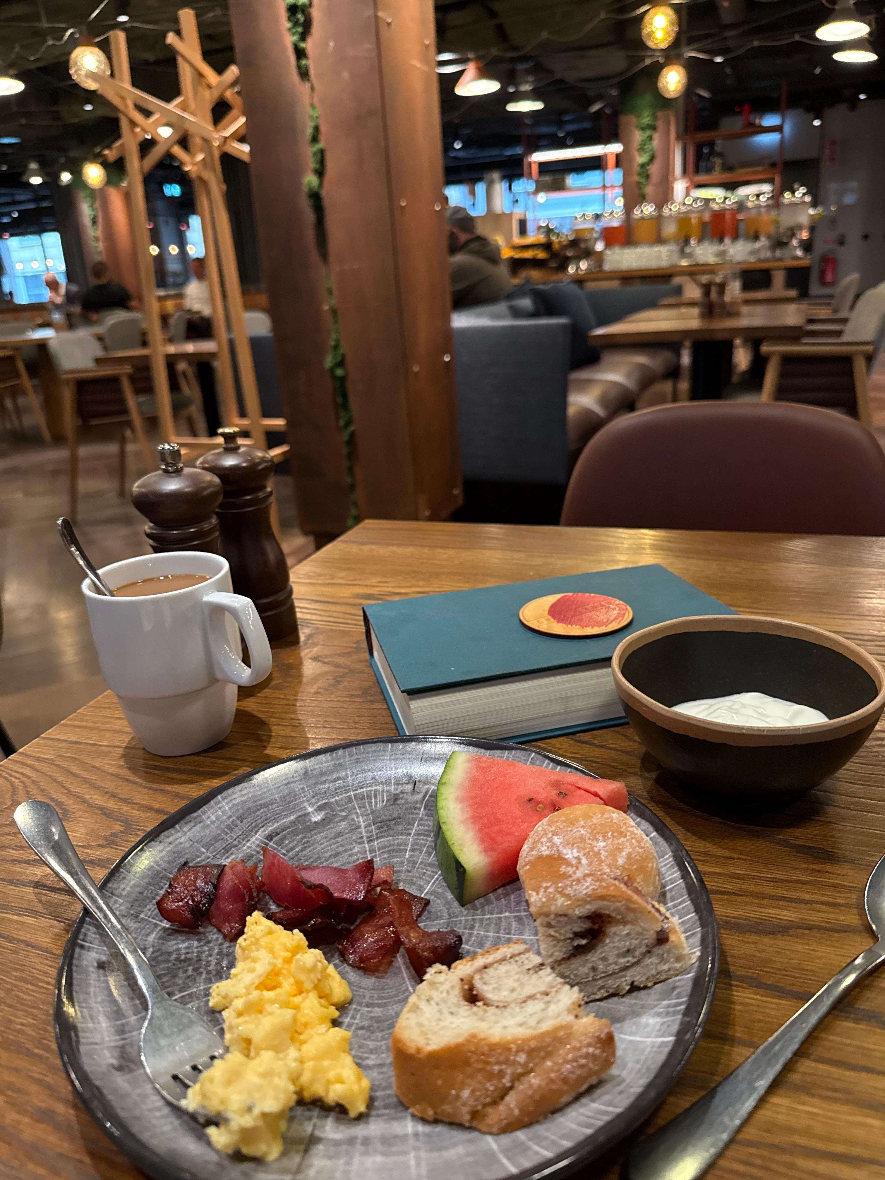 Lovely breakfast.