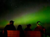 From my parents memorial bench
Aurora just started