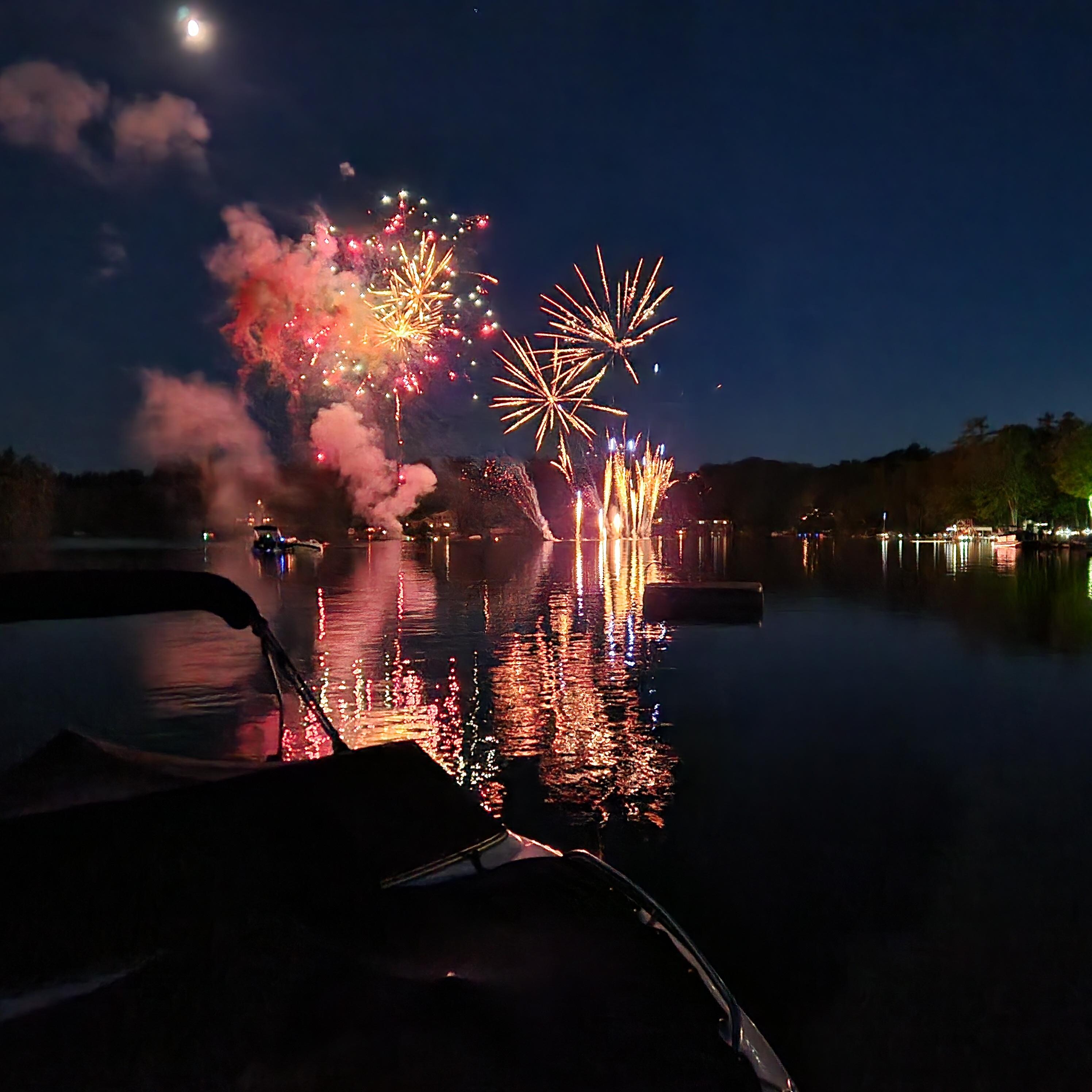 July 4th fireworks from the dock! 
