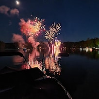July 4th fireworks from the dock!