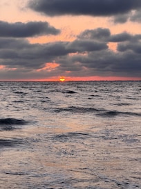 Our only cloudy sunset.