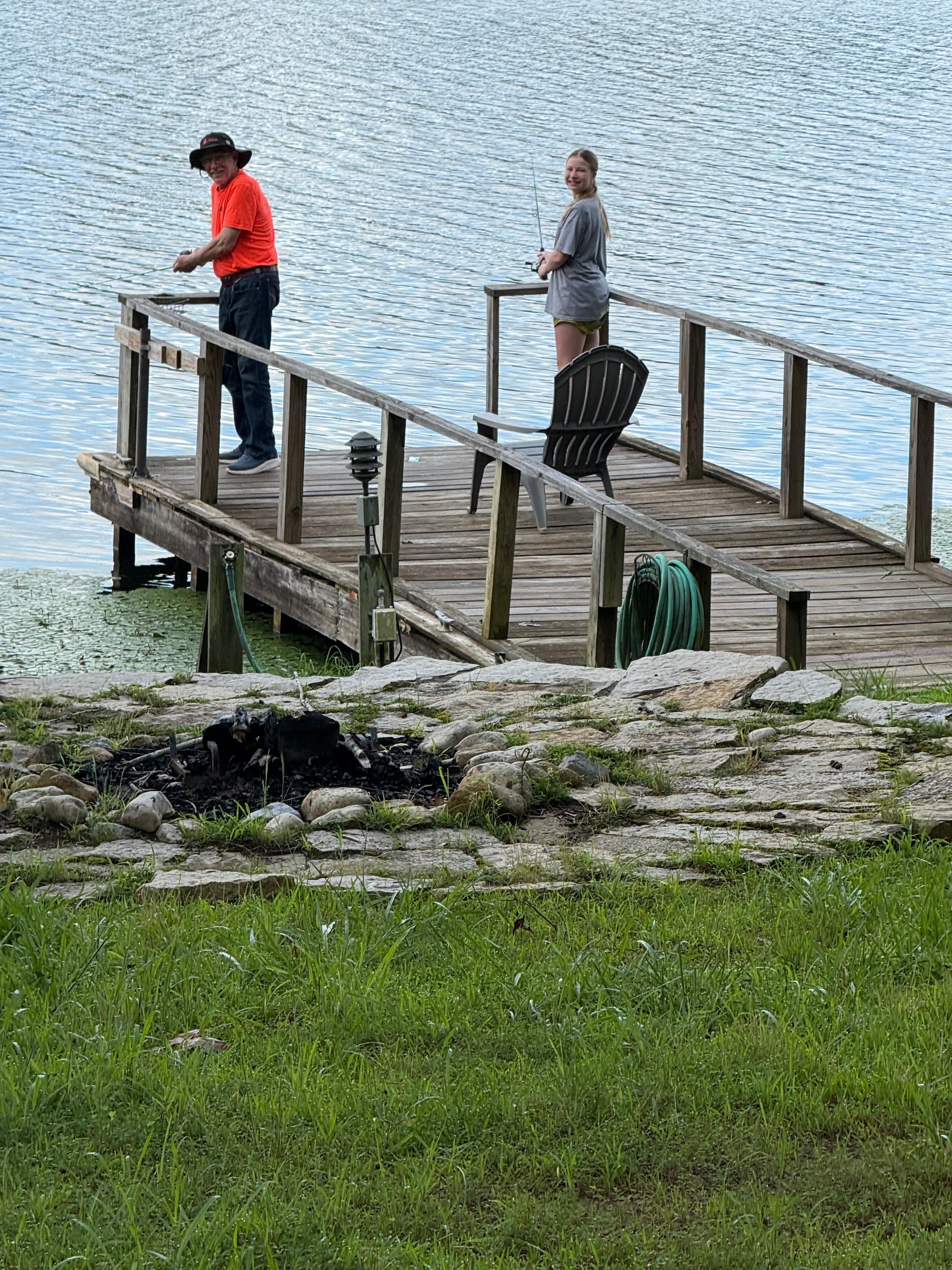 Tom and Julian fishing 