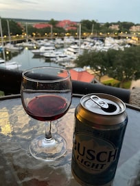 Evening on the balcony.