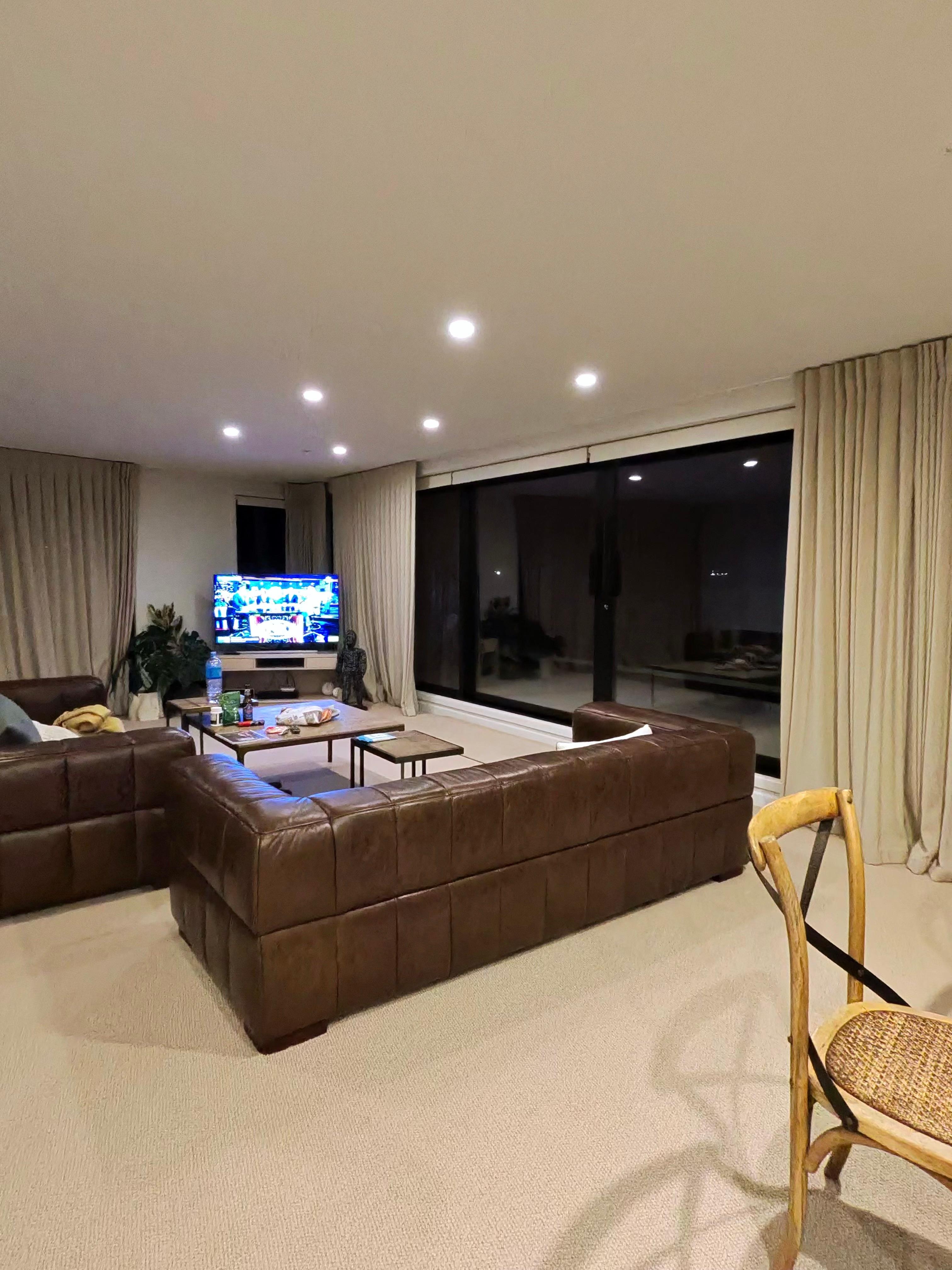 The lounge room over looking beach front