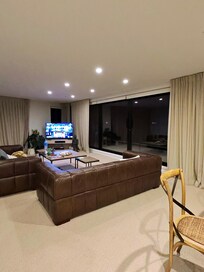 The lounge room over looking beach front