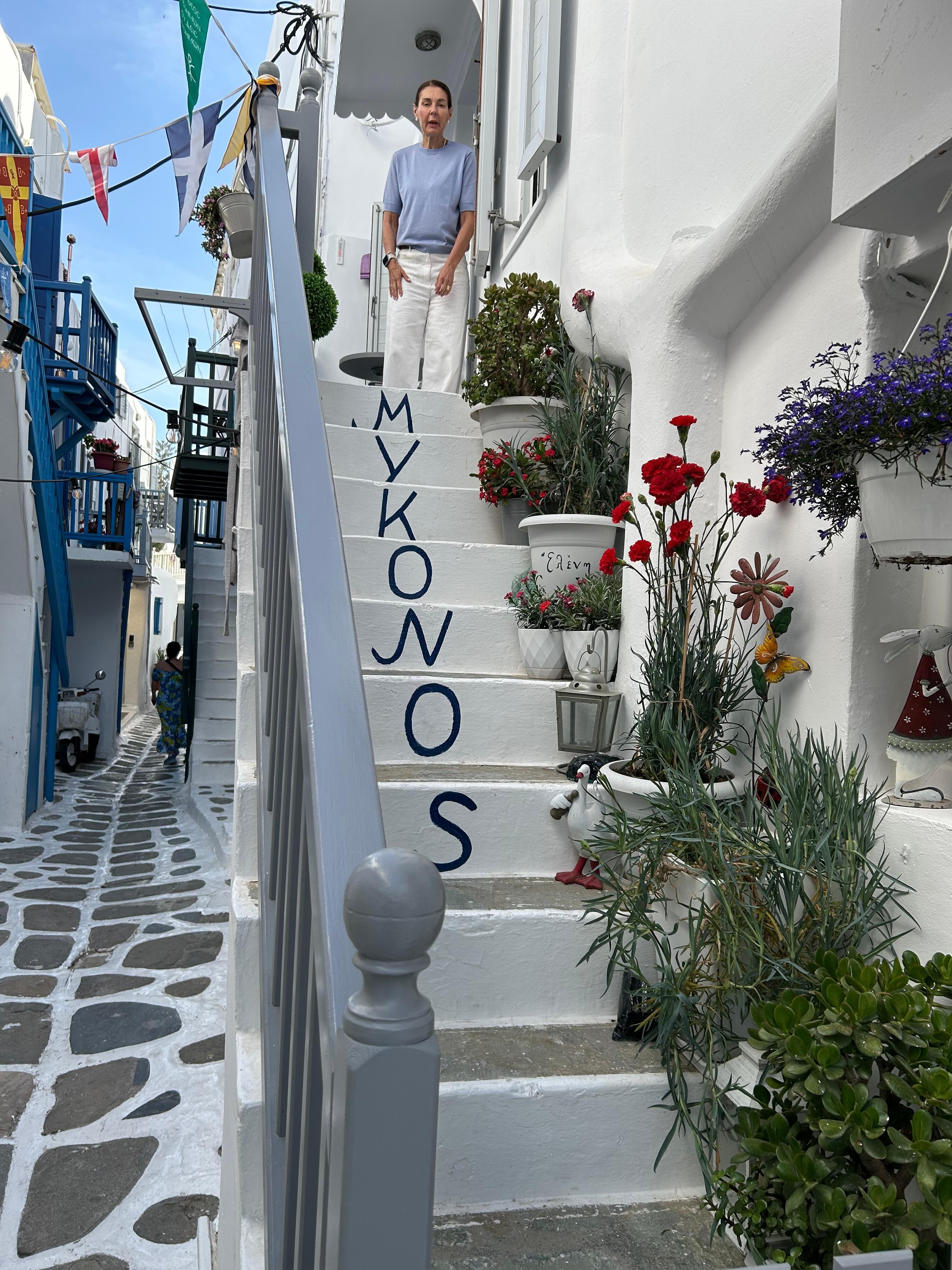Downtown Mykonos Town waterfront just 10 minute walk from hotel. 
