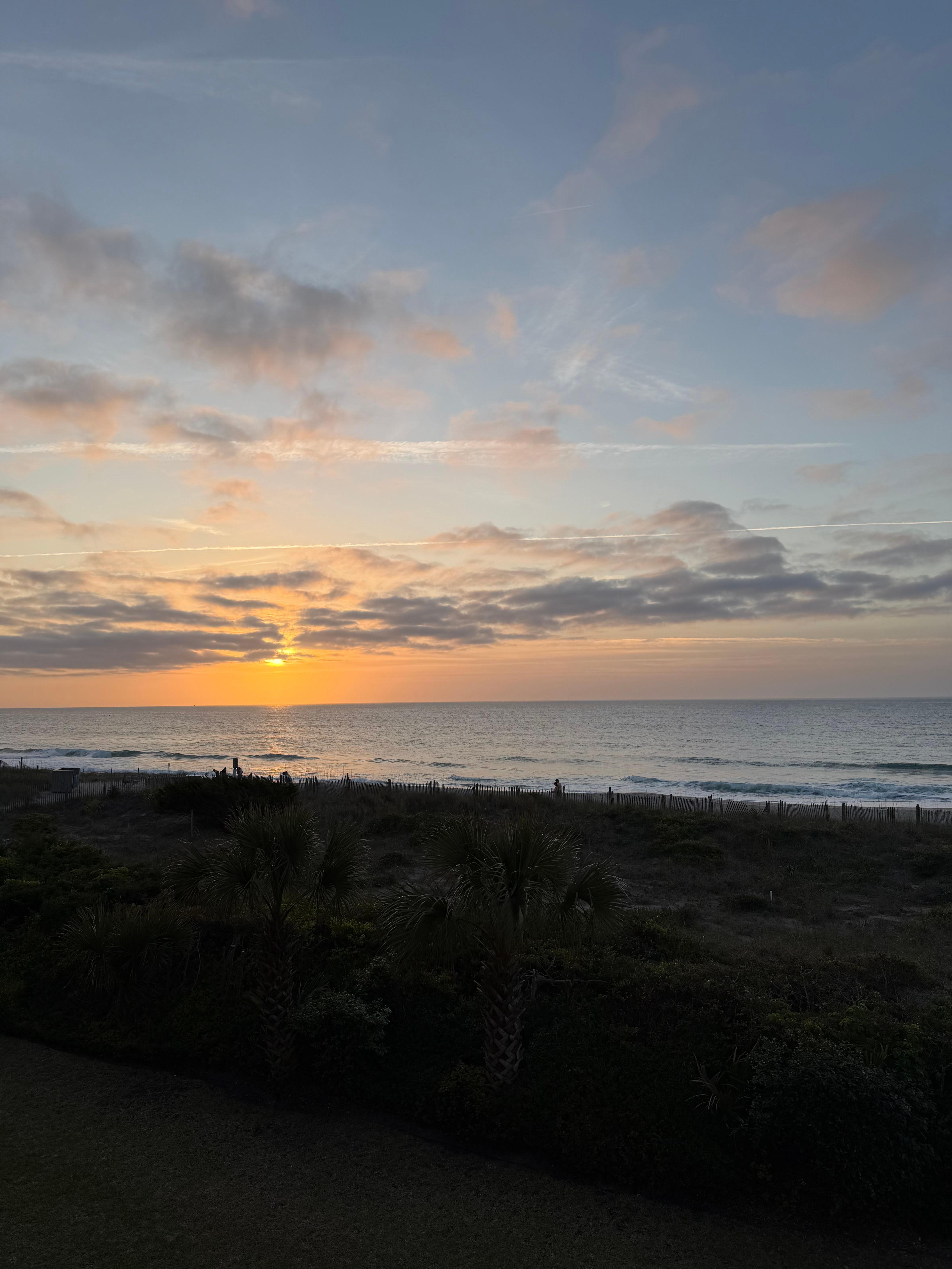Sunrise from balcony 