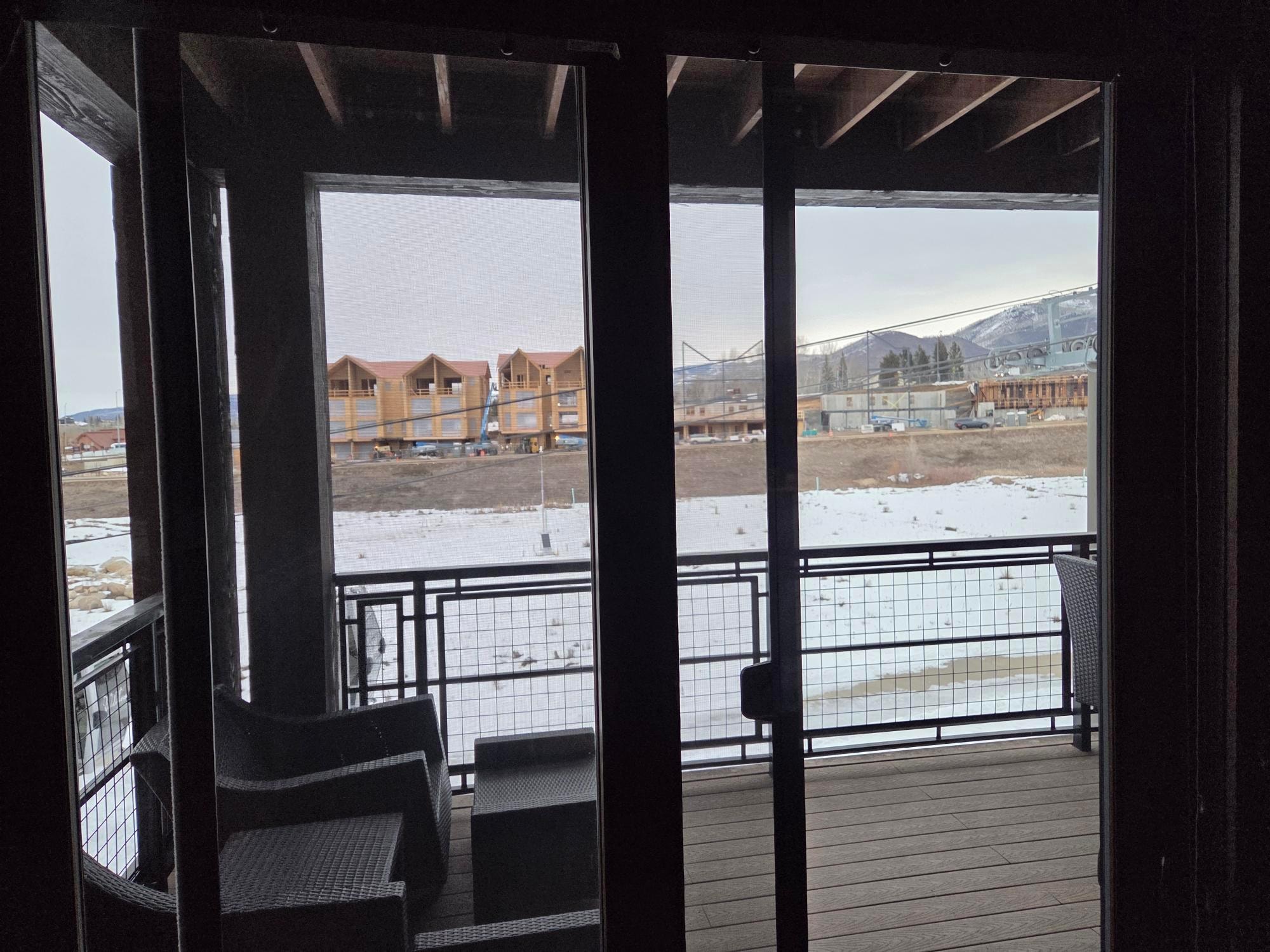 View from inside of the condo