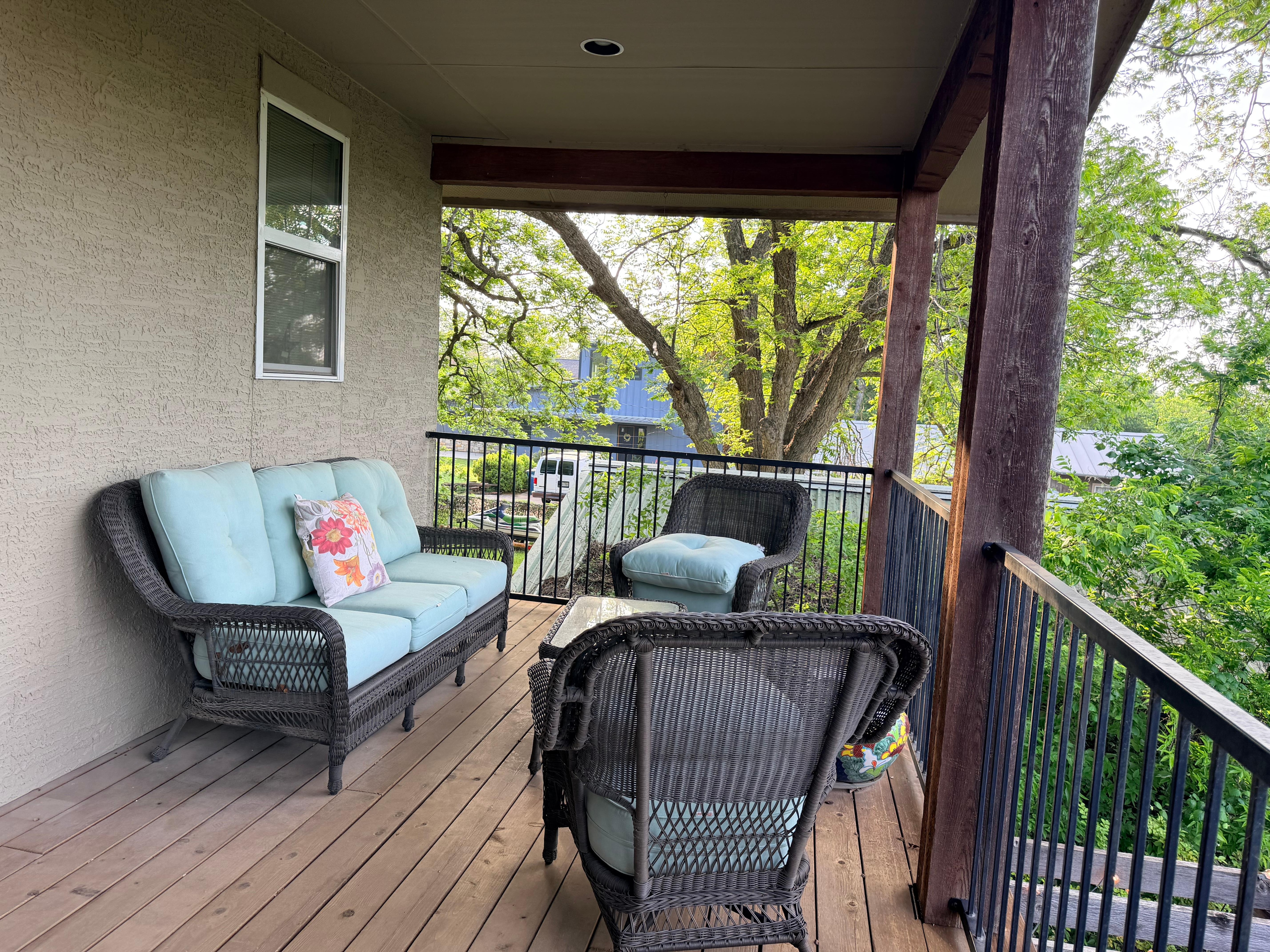 Second floor patio deck. 