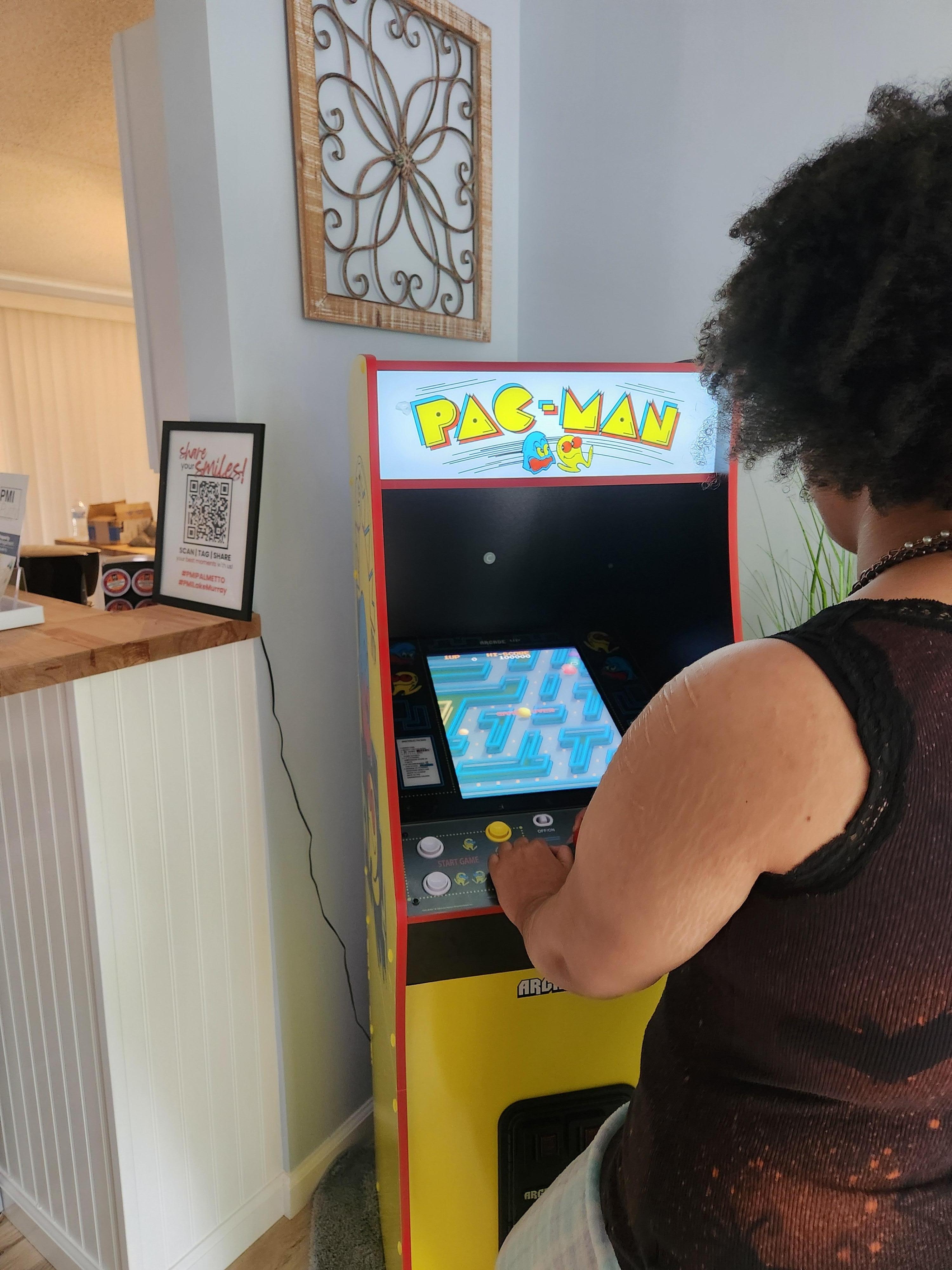 Pacman for entertaining the kids.