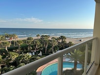View from oversized balcony.