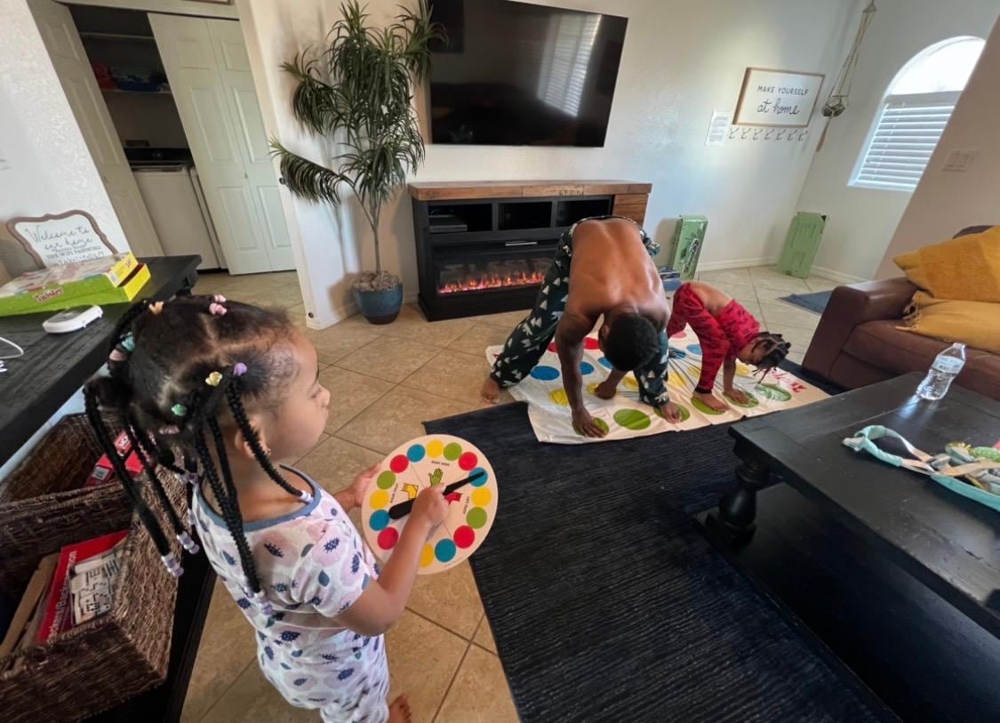 They supply board games !! So fun 🤩 