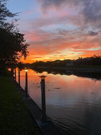 Sunset from the backyard.