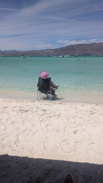 on beach on Coronado island