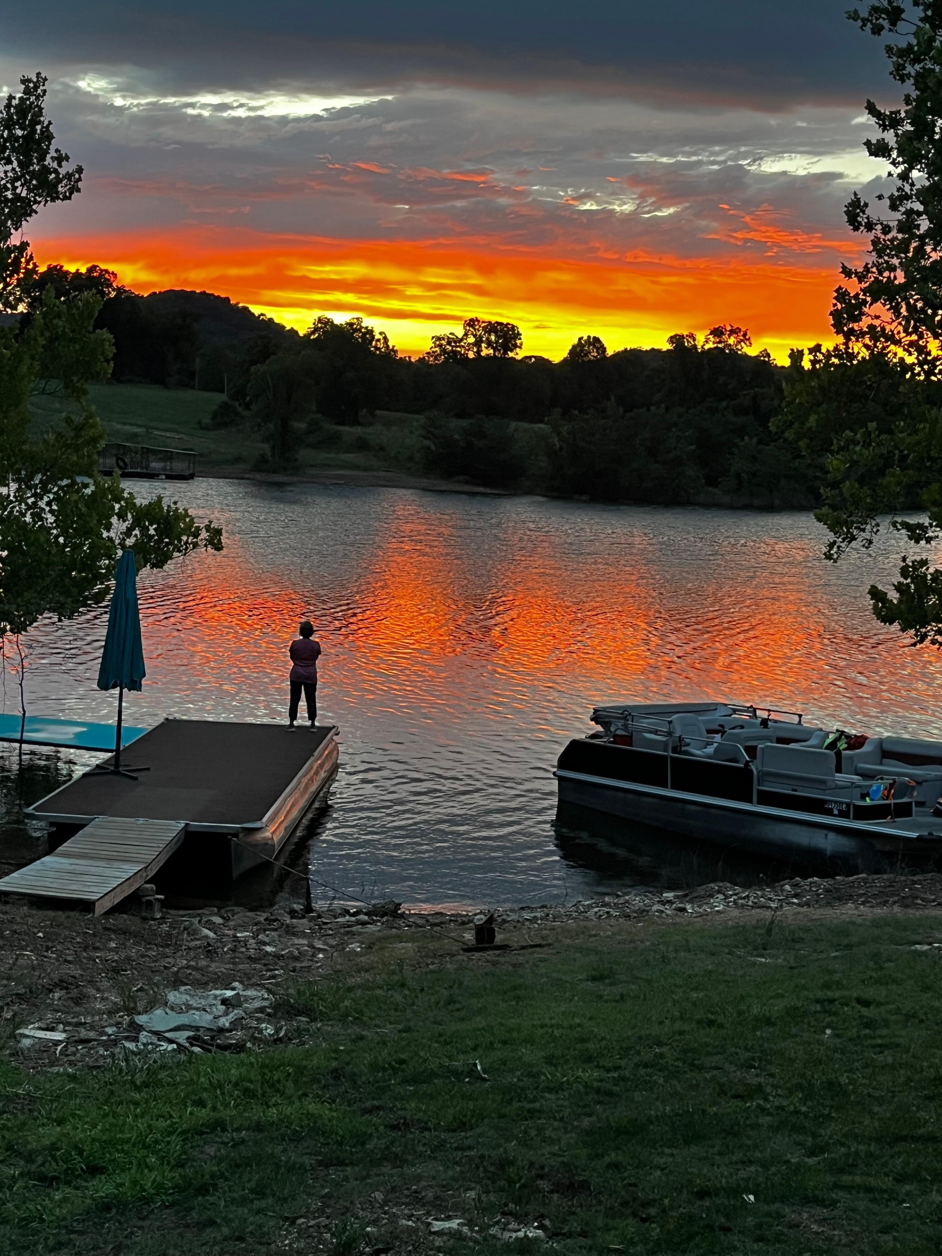 Sunset at the dock.