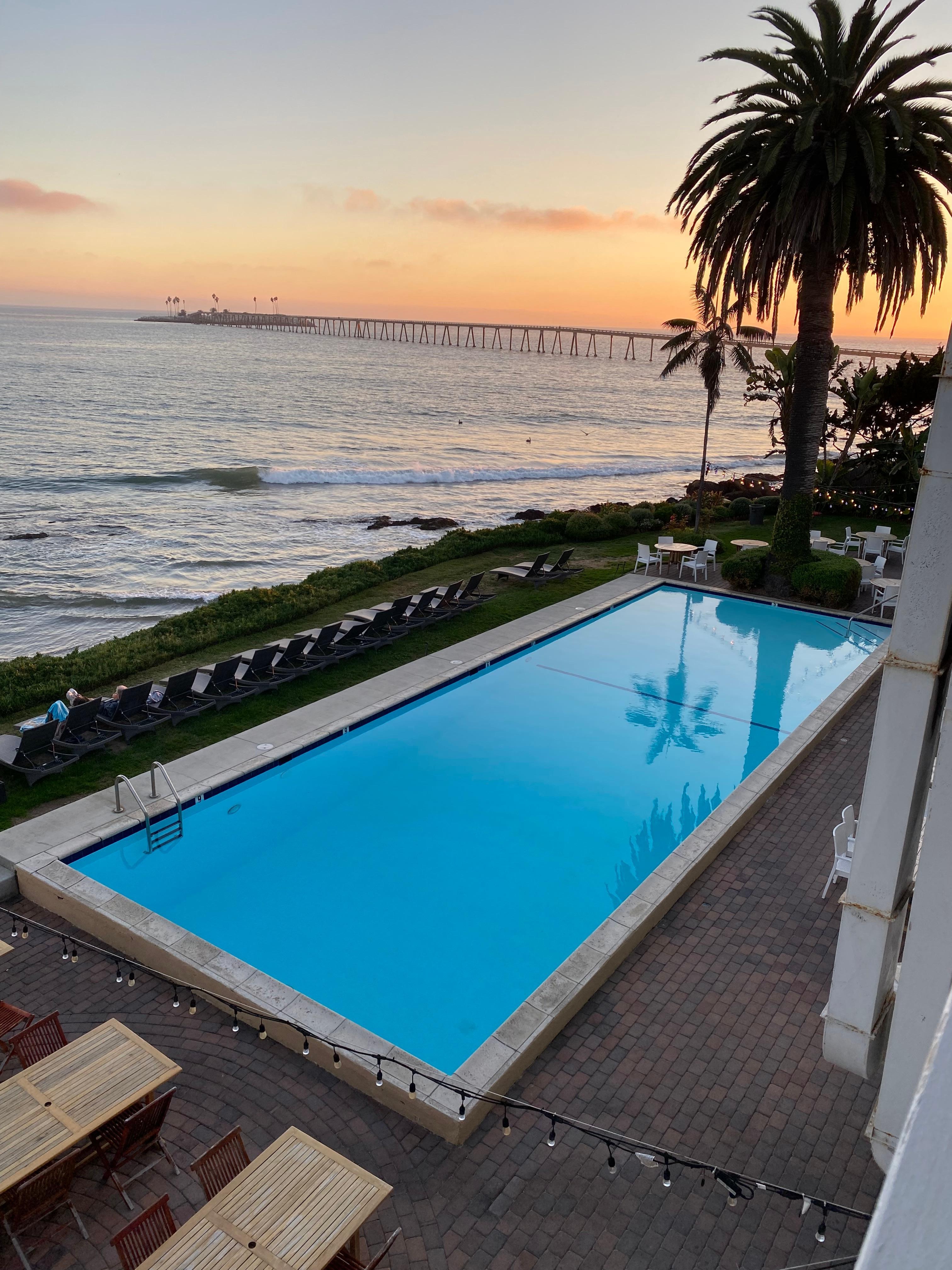 Amazing pool and view. 