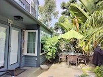 View of patio in front