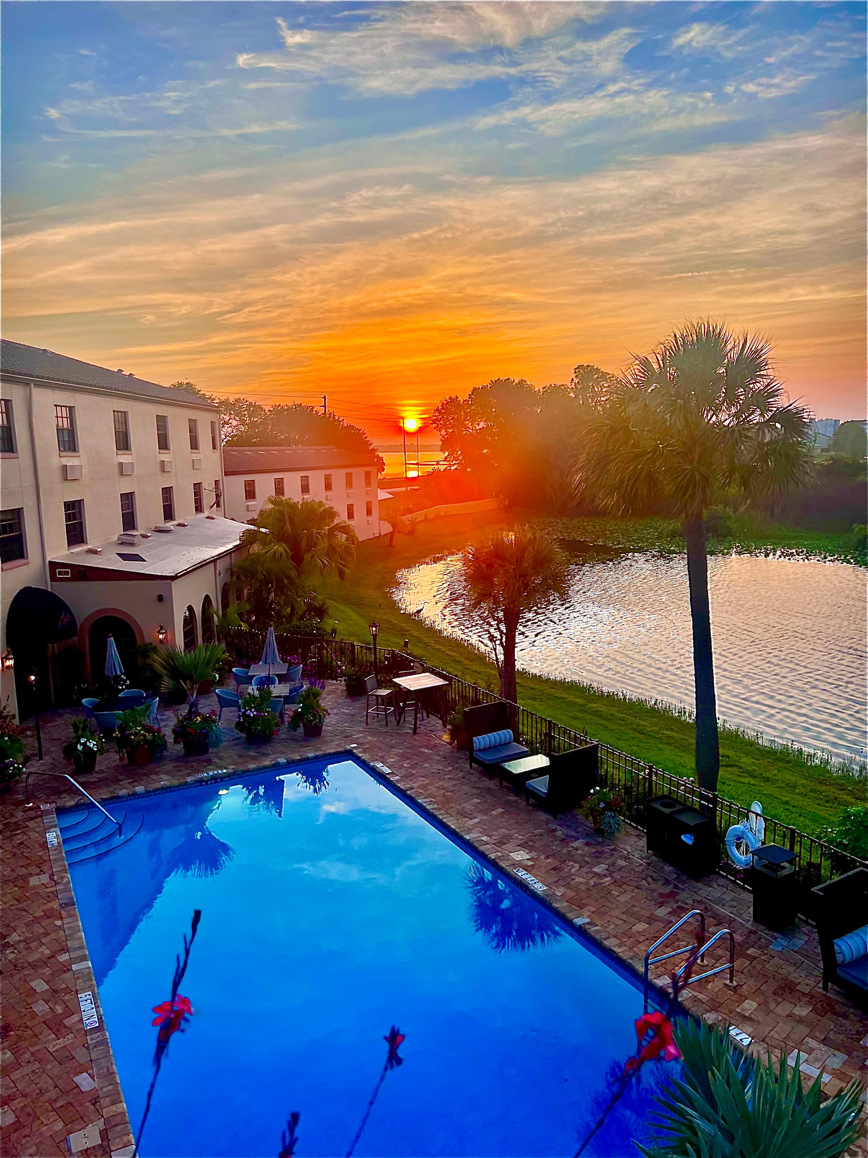 Sunrise from our balcony 