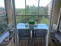 Screened in porch.