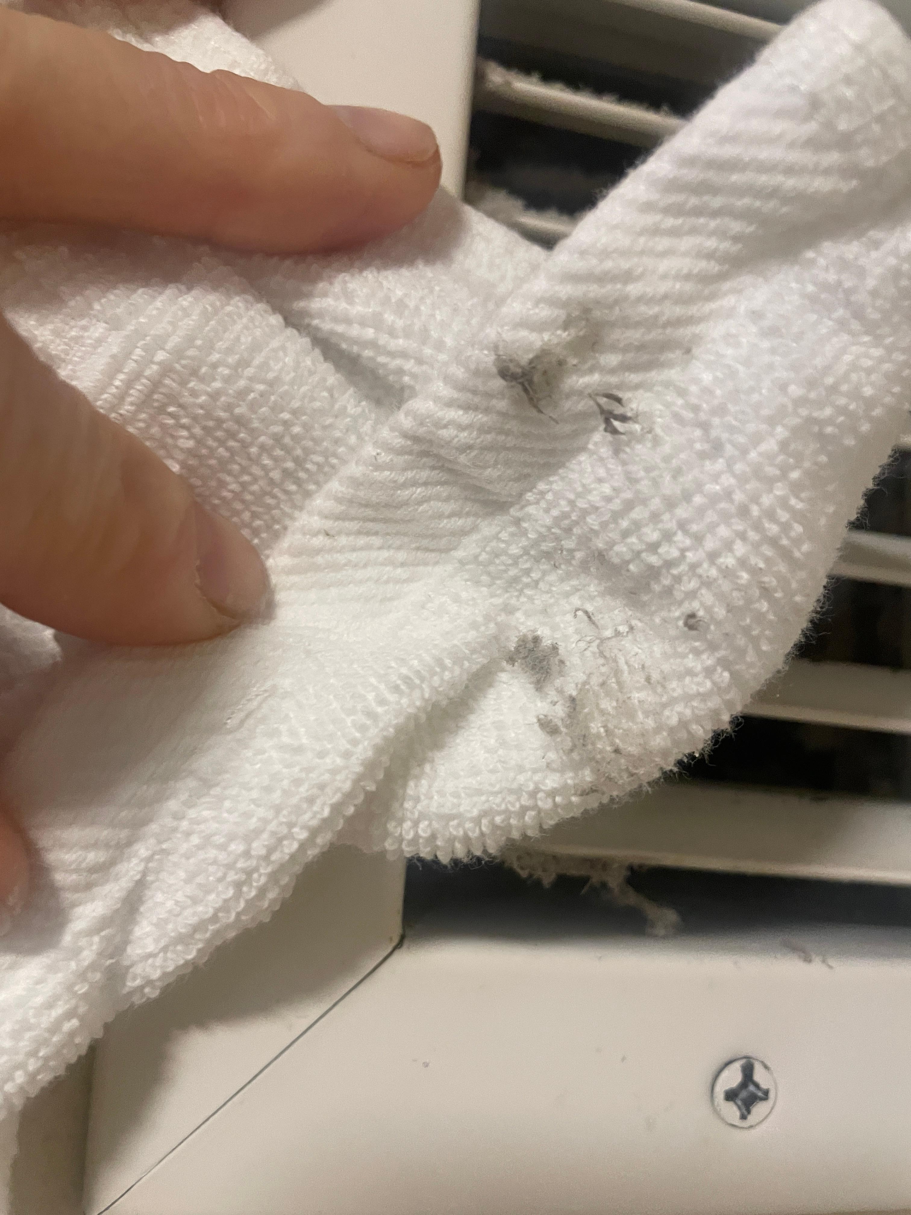 one little quick clean on vent 