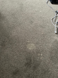 One part of dirty carpet