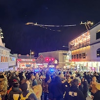 Downtown Gatlinburg on New Years Eve