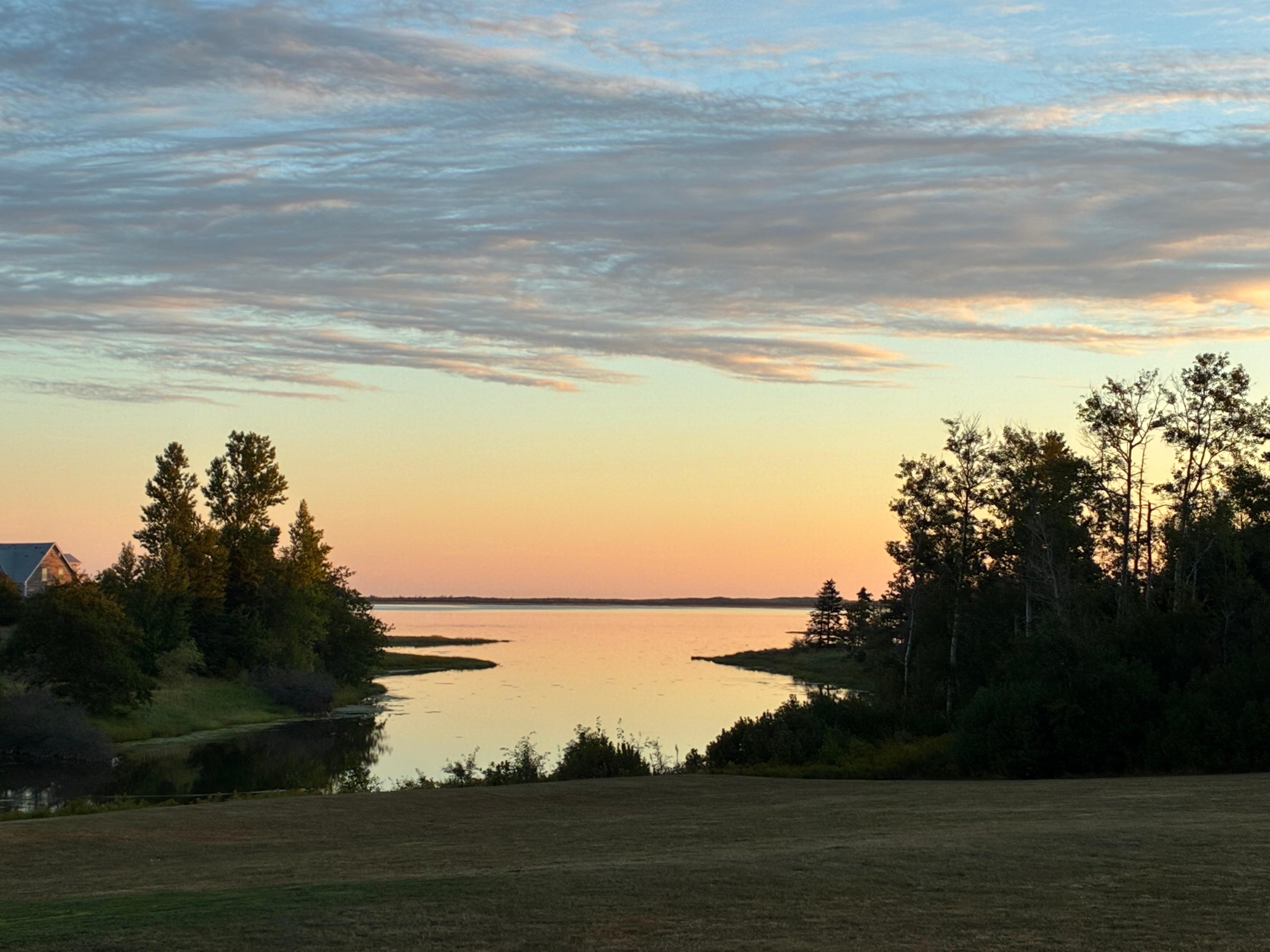 Sunrise from back deck