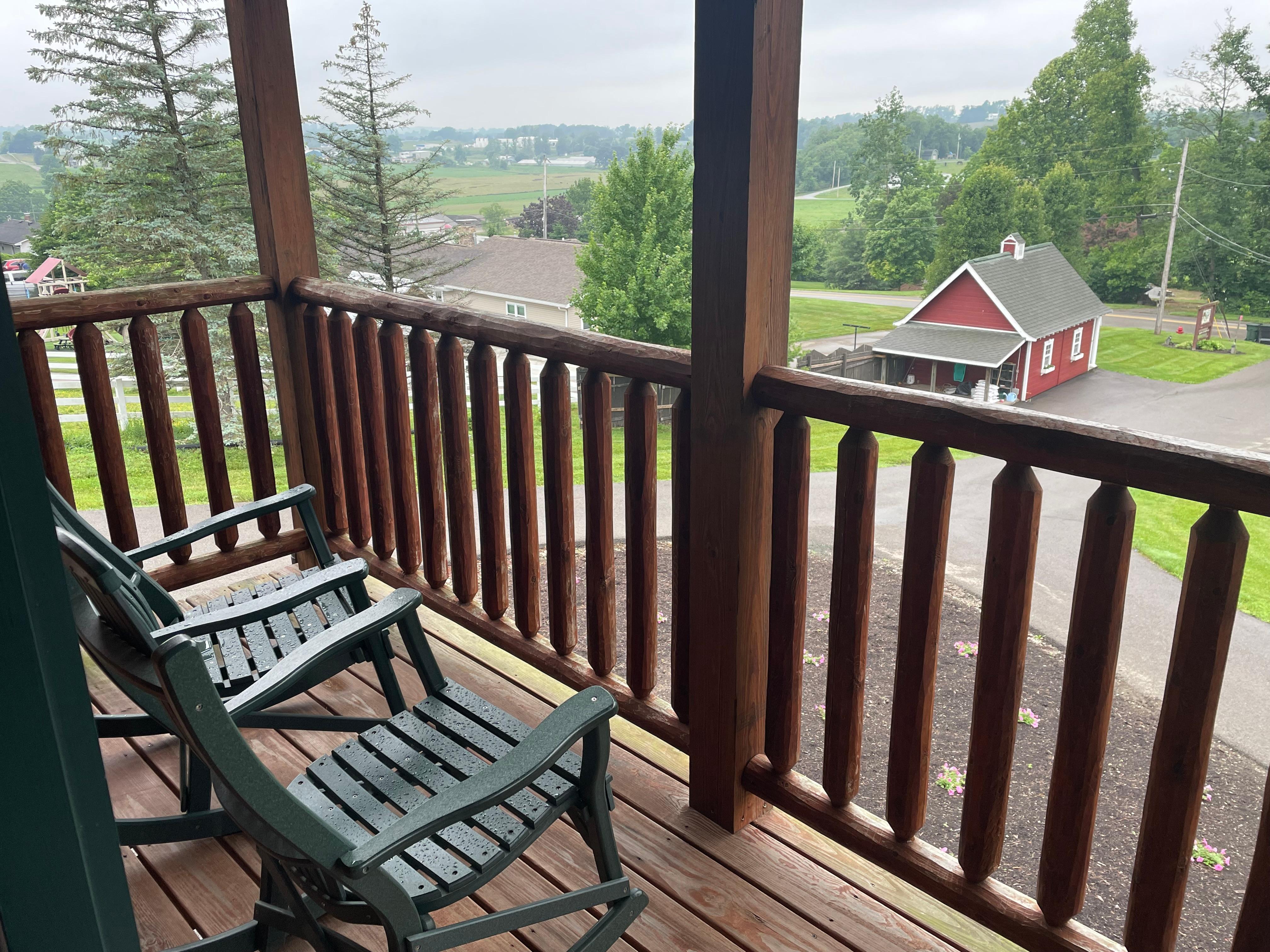 Sit & relax on the private deck