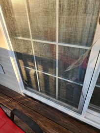 Ripped screen on master bedroom balcony