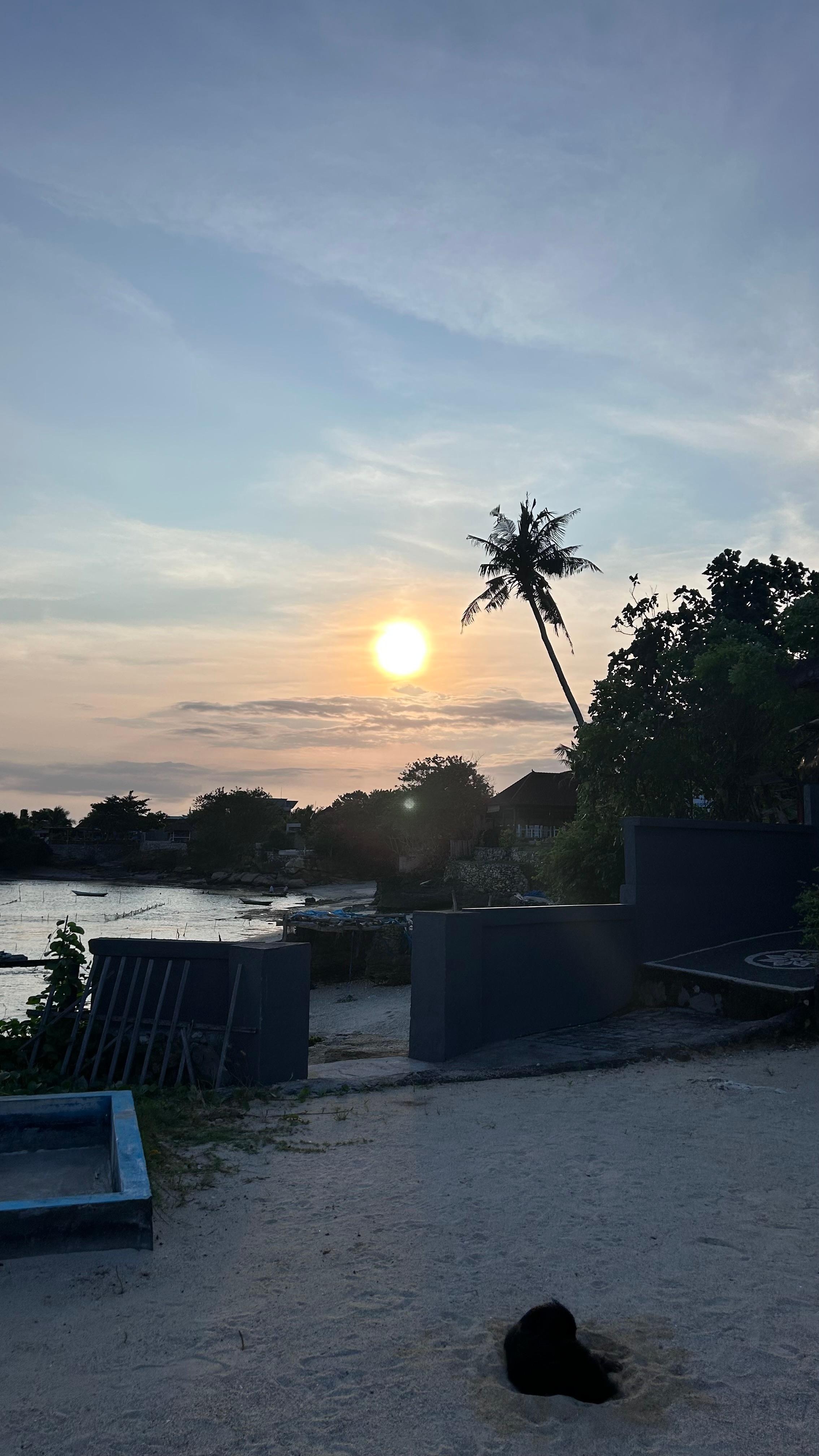 Sunset from restaurant