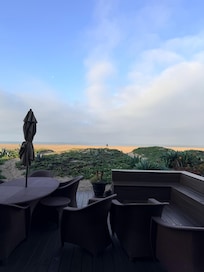 View from the open doors.