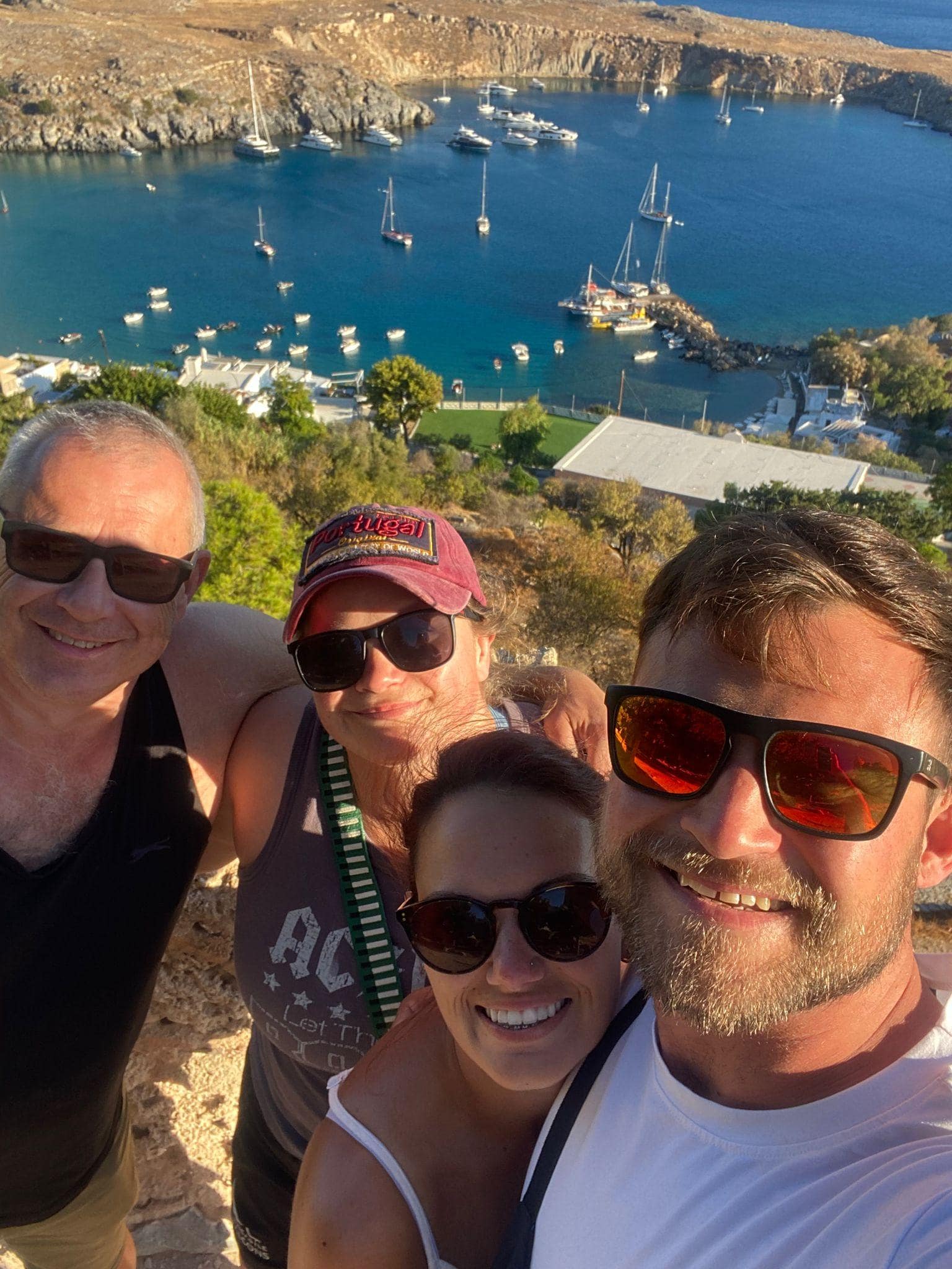 View from the Acropolis of Lindos
