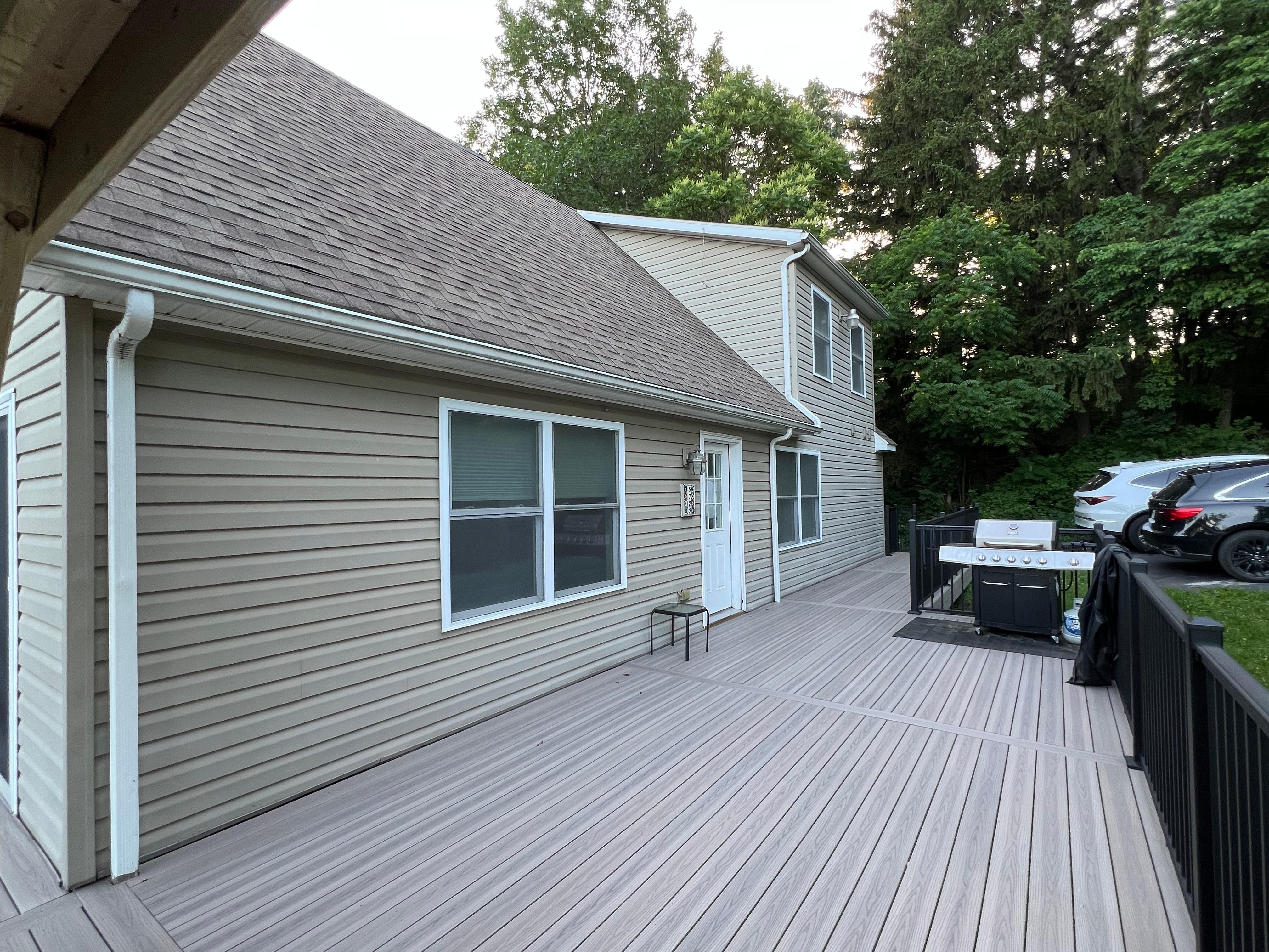 Great new upper deck that wraps around to the back.