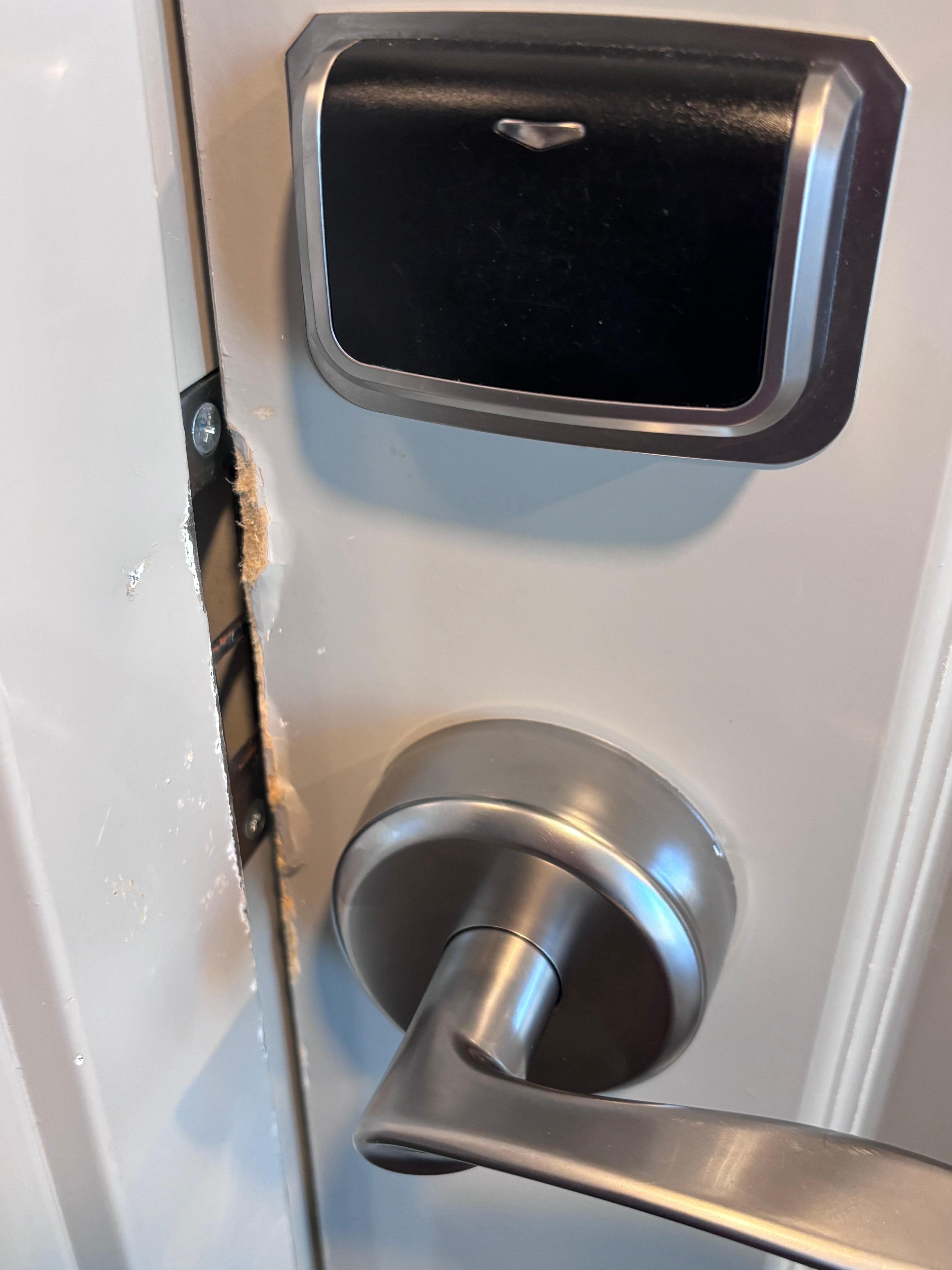 Entry door damage 