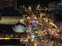 View from hotel rooftop