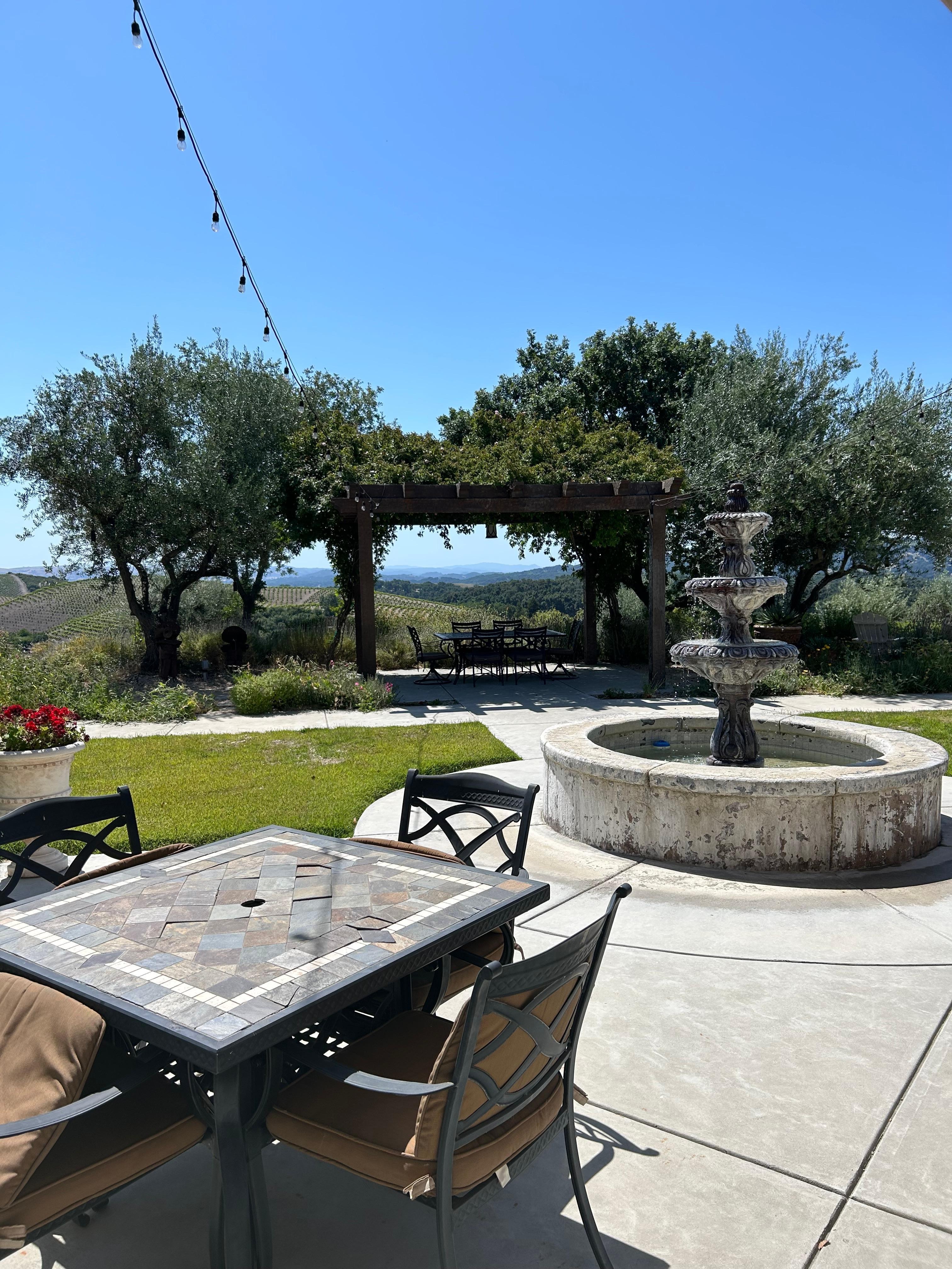 view from outdoor patio 