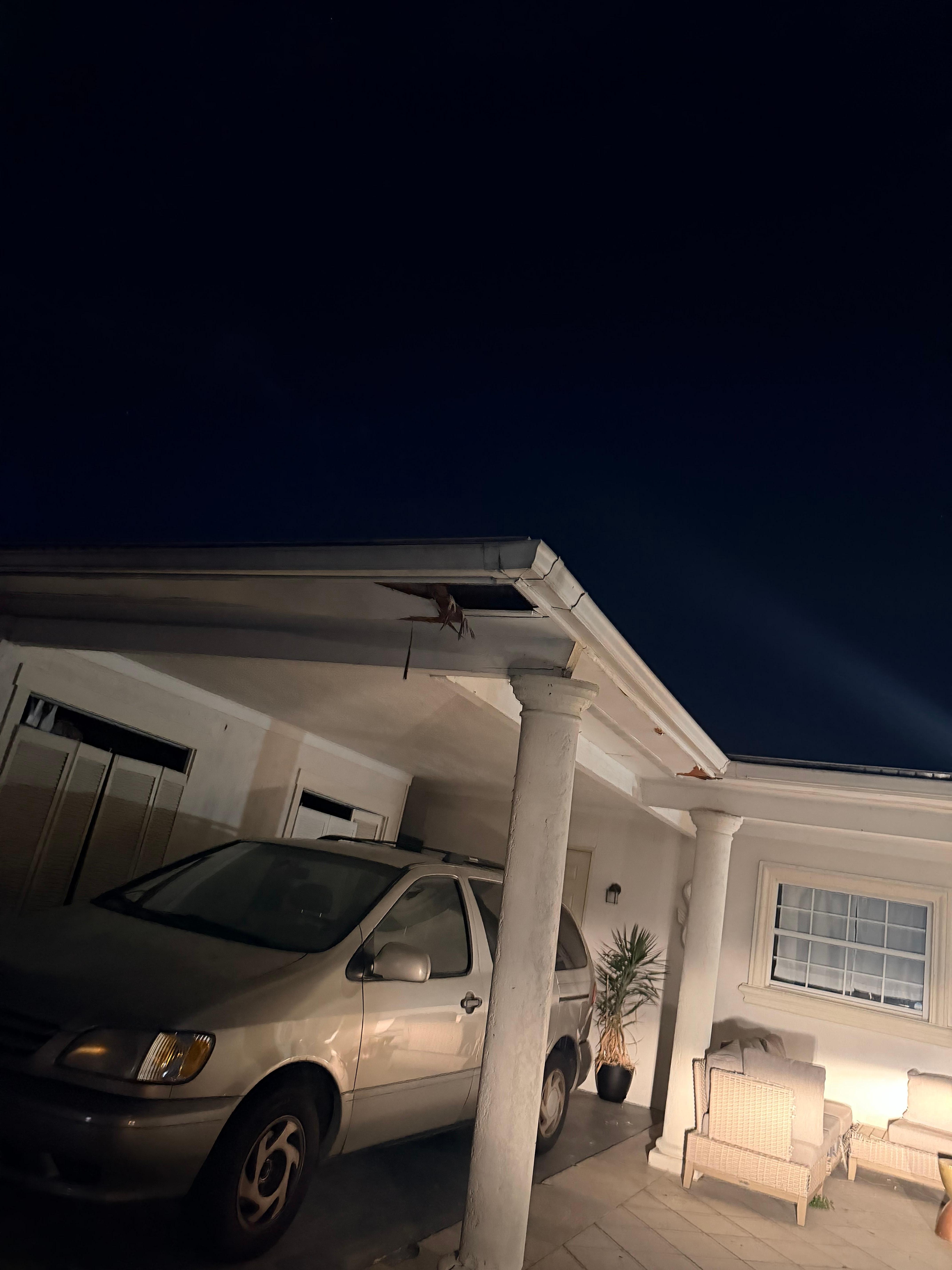 Here is your roommate car. This is the door to the alleged third room with a door to outside and locked from the inside mentioned