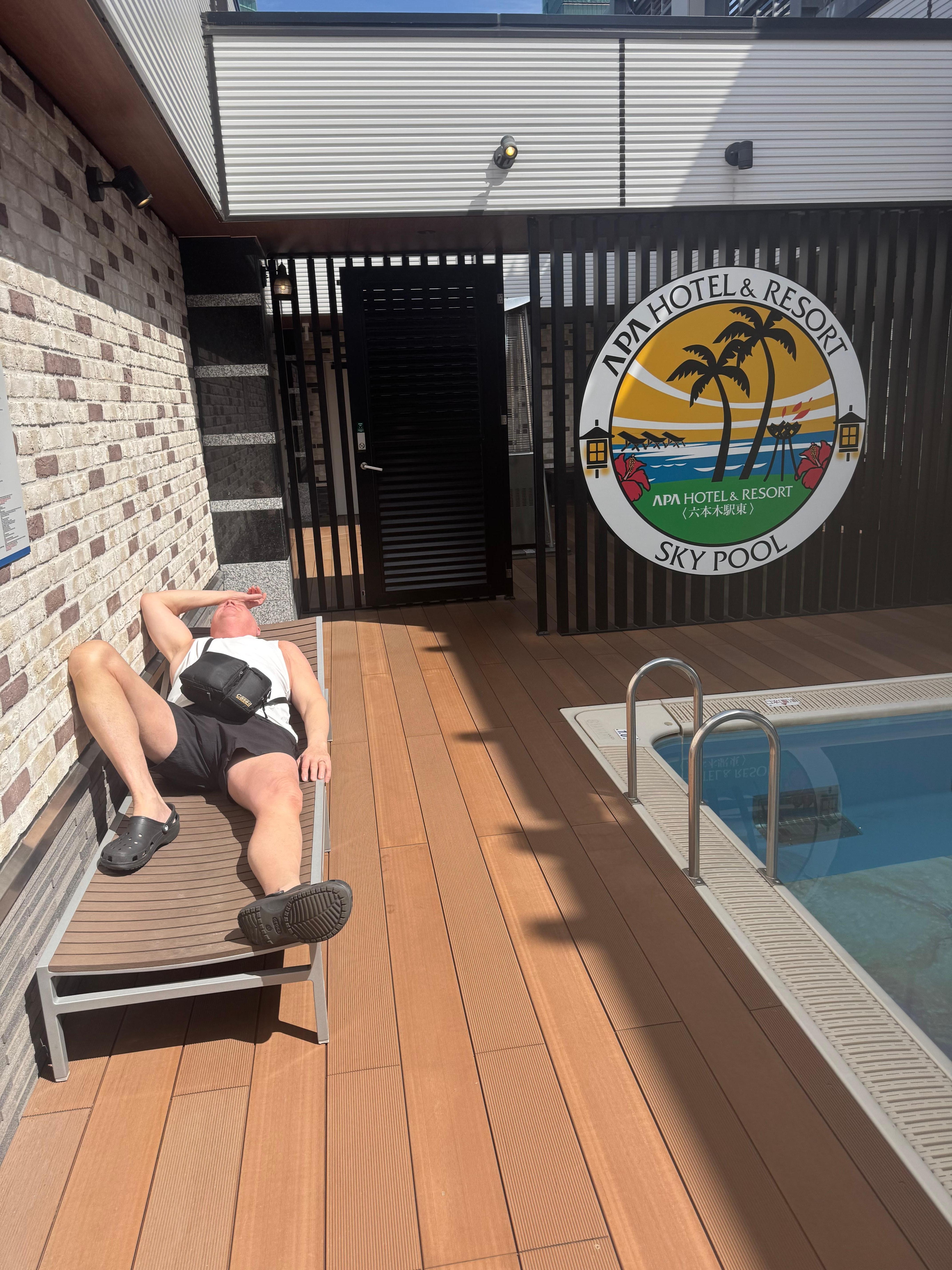 Even the pool area was small and narrow the sunlight was limited to 1 1/2 hours during the day