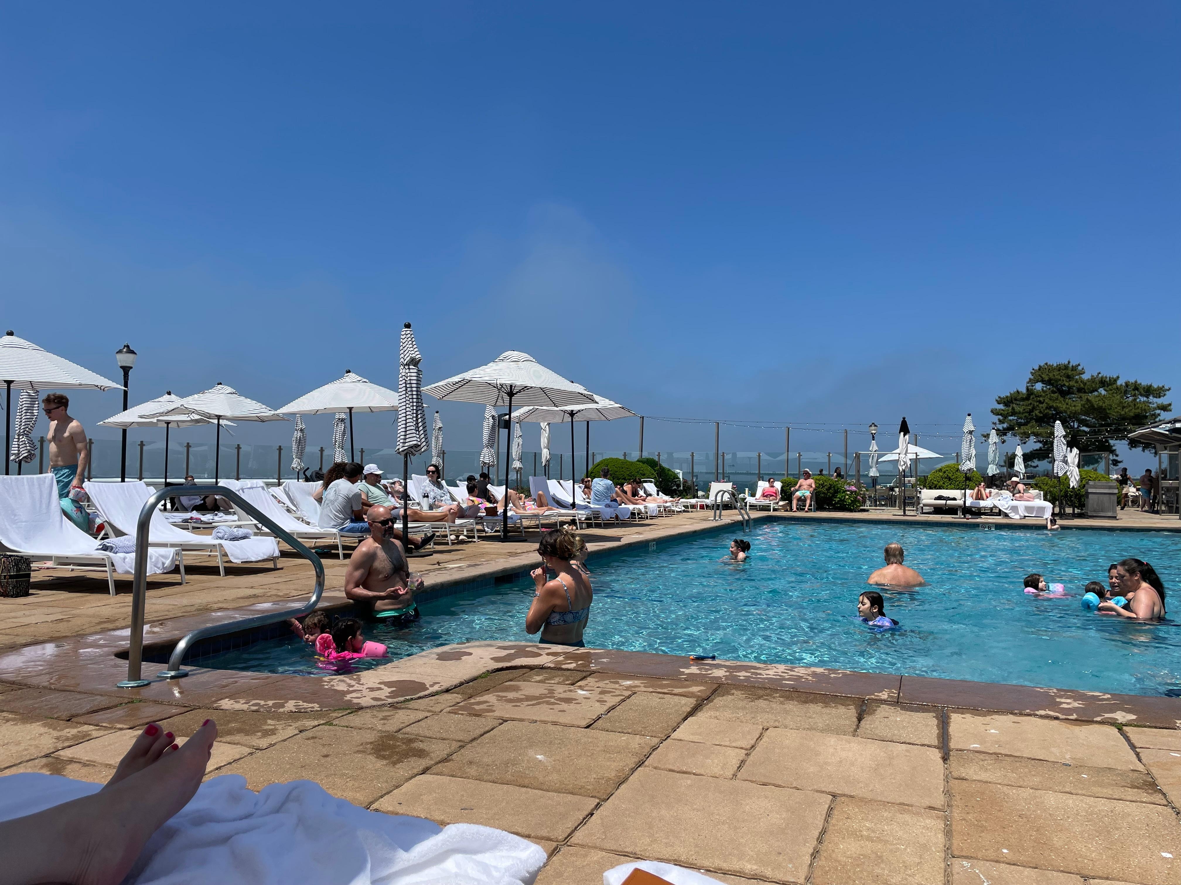 View from the pool.