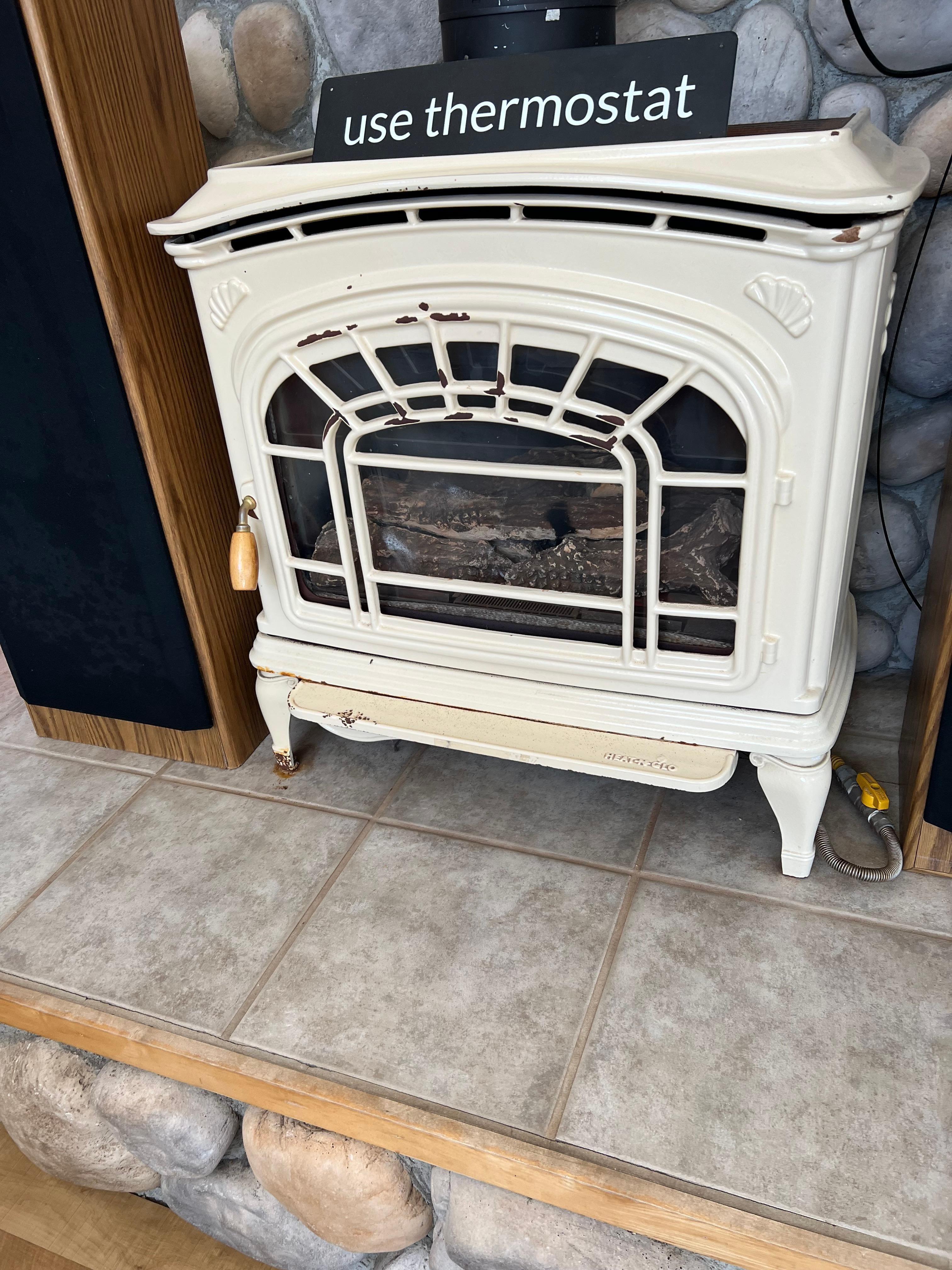 Fireplace did not work, adjusting thermostat did not work, could get nothing more than the pilot light going