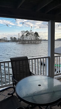 Looking at goat Island, watching them roam around