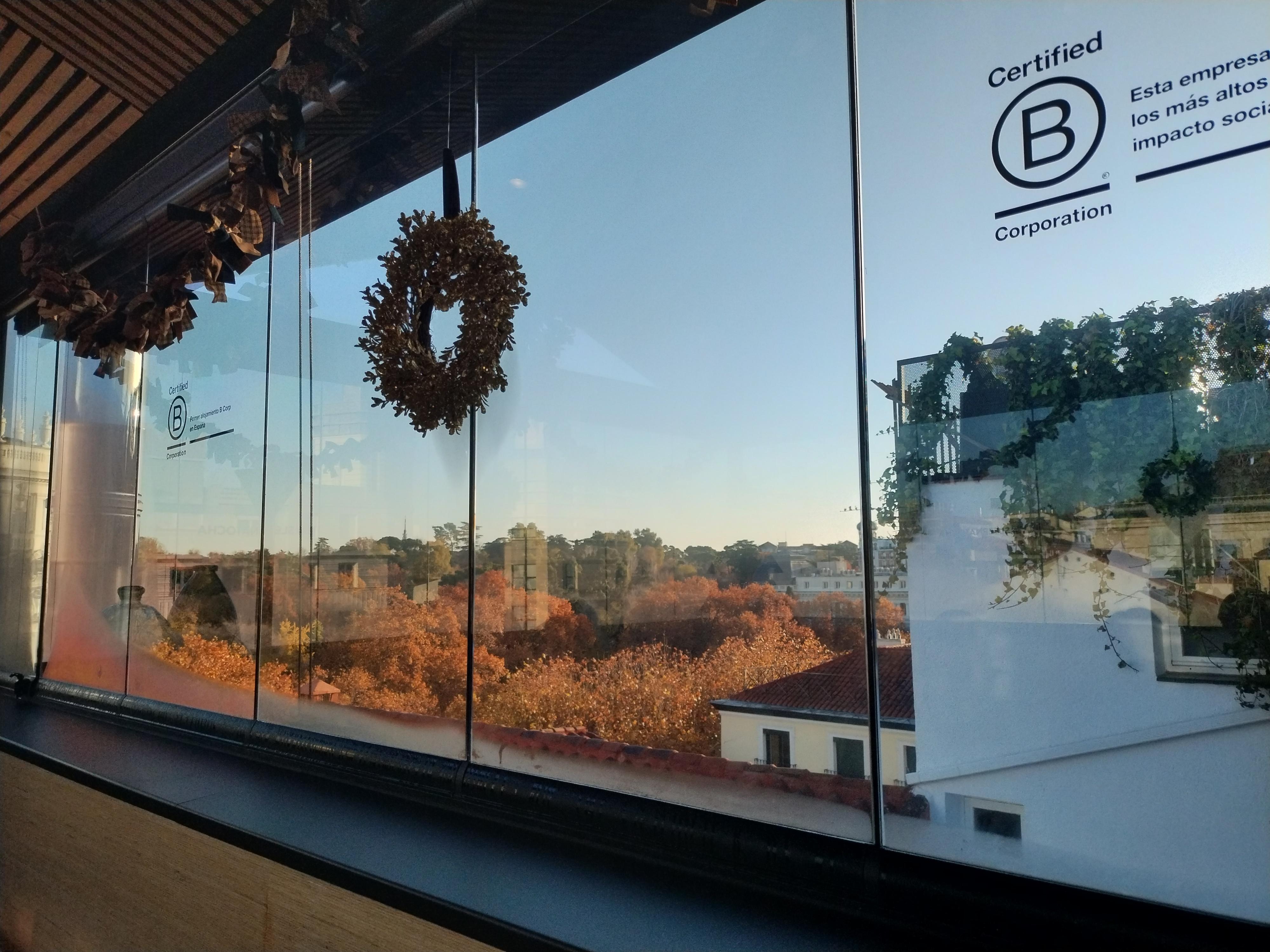 View from the top-floor breakfast room.