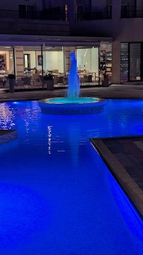 Pool area night-time