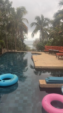 Lots of pool floats.